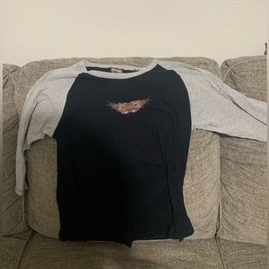 Harley Davidson 3/4 length sleeve t-shirt